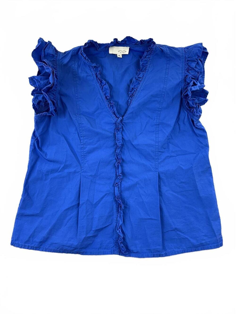 Pinch Blue‎ Ruffle Sleeve Blouse - Picture 2 of 8